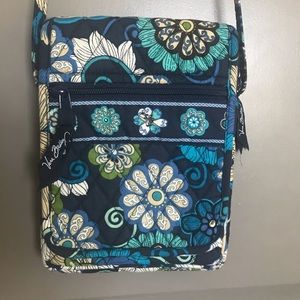 Vera Bradley Mod Floral Blue Mini Crossbody